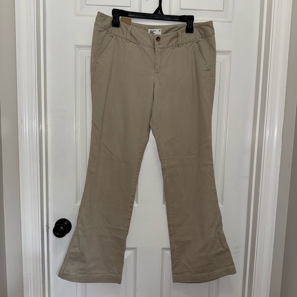 American Eagle Outfitters Light Khaki Pants Work School Casual Size 10 - Picture 2 of 9